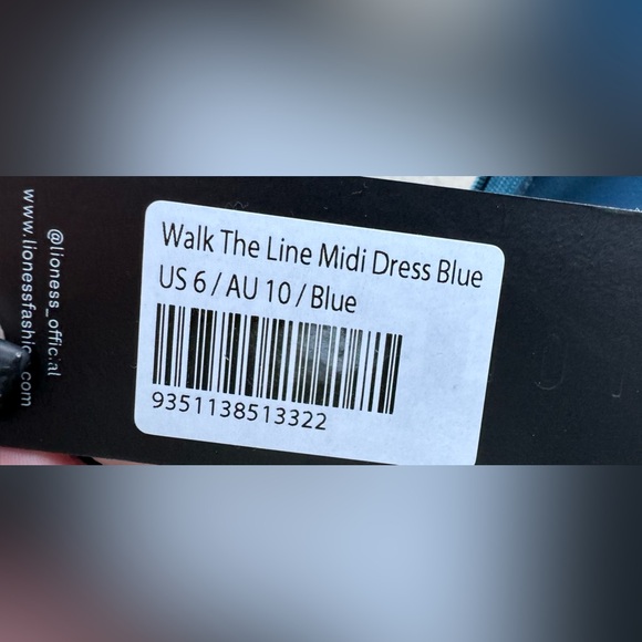Lioness blue midi dress (princess poly) walk the line - Picture 3 of 10